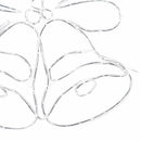 vidaXL Karácsonyi Harang 144 LED-del Sokszínű 56 x 46 cm PVC