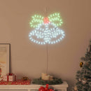 vidaXL Karácsonyi Harang 144 LED-del Sokszínű 57 x 47,5 cm PVC