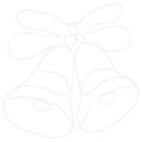 vidaXL Karácsonyi Harang 144 LED-del Sokszínű 56 x 46 cm PVC