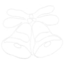 vidaXL Karácsonyi Harang 144 LED-del Sokszínű 56 x 46 cm PVC