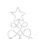 vidaXL Karácsonyi Fa Forma Világítás Sokszínű 80 x 56 cm PVC