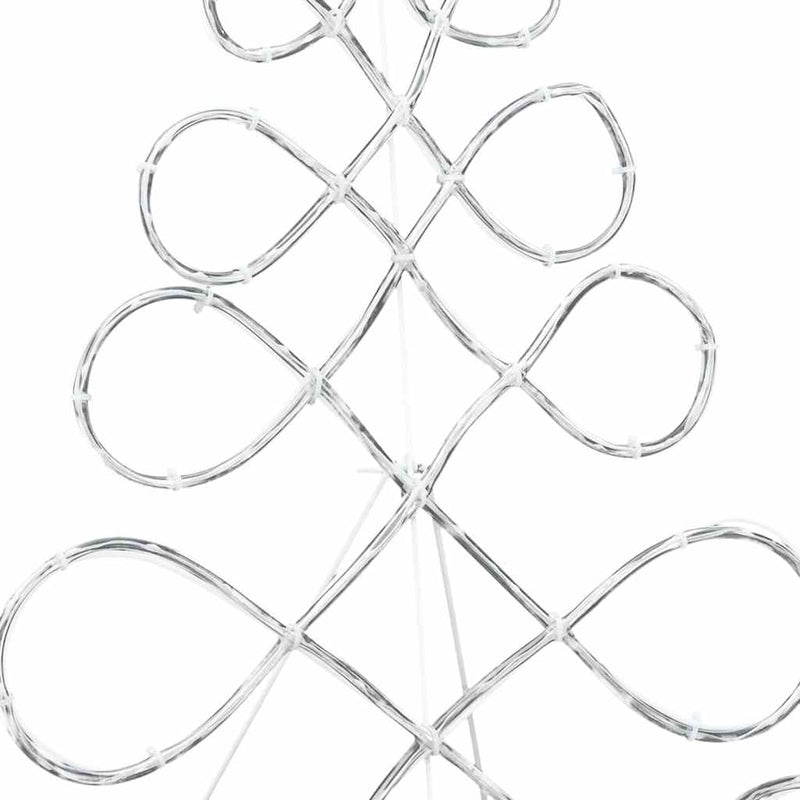 vidaXL Karácsonyi Fa Forma Világítás Sokszínű 80 x 56 cm PVC