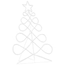 vidaXL Karácsonyi Fa Forma Világítás Sokszínű 80 x 56 cm PVC