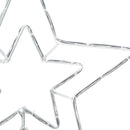 vidaXL Karácsonyi Csillag Hideg Fehér 51,5 x 50 x 0,65 cm Vas