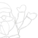 vidaXL Mikulás Fény 168 LED-del Sokszínű 58.5 x 60 x 1.3 cm Vas