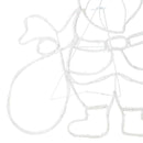 vidaXL Mikulás Fény 168 LED-del Sokszínű 58.5 x 60 x 1.3 cm Vas