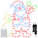 vidaXL Mikulás Fény 168 LED-del Sokszínű 58.5 x 60 x 1.3 cm Vas