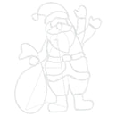 vidaXL Mikulás Fény 168 LED-del Sokszínű 58.5 x 60 x 1.3 cm Vas