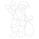 vidaXL Mikulás Fény 168 LED-del Sokszínű 58.5 x 60 x 1.3 cm Vas