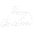 vidaXL Karácsonyi tábla 216 LED-del Piros 99 x 55 x 13 cm Vas