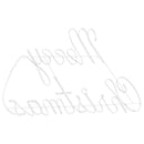 vidaXL Karácsonyi tábla 216 LED-del Piros 99 x 55 x 13 cm Vas