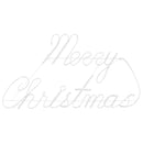 vidaXL Karácsonyi tábla 216 LED-del Piros 99 x 55 x 13 cm Vas