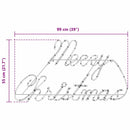 vidaXL Karácsonyi tábla 216 LED-del Piros 99 x 55 x 13 cm Vas