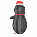 vidaXL Havas pingvin figura 600 LED-del Meleg fehér 78 x 178 cm szövet