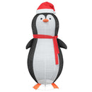 vidaXL Havas pingvin figura 600 LED-del Meleg fehér 78 x 178 cm szövet