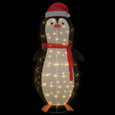 vidaXL Havas pingvin figura 600 LED-del Meleg fehér 78 x 178 cm szövet