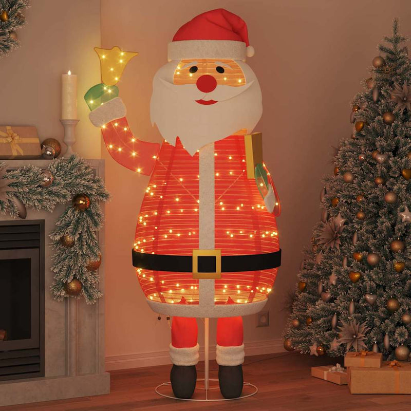 vidaXL Karácsonyi Mikulás 200 LED-del Meleg fehér 100 x 180 cm szövet