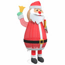 vidaXL Karácsonyi Mikulás 200 LED-del Meleg fehér 100 x 180 cm szövet