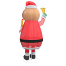 vidaXL Karácsonyi Mikulás 200 LED-del Meleg fehér 100 x 180 cm szövet