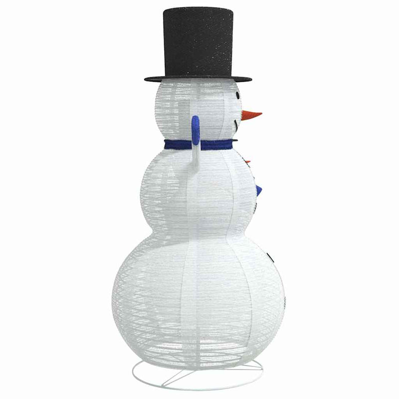 vidaXL Karácsonyi Hóember Család 3 pcs Meleg fehér 81 x 60 x 125 cm