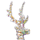 vidaXL Rénszarvas húzta szán Meleg fehér 30 x 12 x 54.5 cm PET