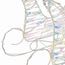 vidaXL Rénszarvas húzta szán Meleg fehér 30 x 12 x 54.5 cm PET