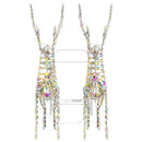 vidaXL Rénszarvas húzta szán Meleg fehér 30 x 12 x 54.5 cm PET