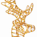 vidaXL Rénszarvas húzta szán Meleg fehér 30 x 12 x 55 cm PET