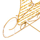 vidaXL Rénszarvas húzta szán Meleg fehér 30 x 12 x 55 cm PET