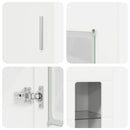 vidaXL Magasfiú polcokkal tárolóval Fehér 60 x 35 x 182 cm Faanyag