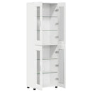 vidaXL Magasfiú polcokkal FLORIN Fehér 60 x 35 x 182 cm Faanyag