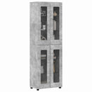 vidaXL Magasfiú polcokkal FLORIN Beton Szürke 60 x 35 x 182 cm Faanyag