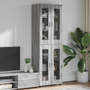 vidaXL Magasfiú polcokkal Szürke Sonoma 60 x 35 x 182 cm Faanyag