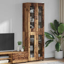 vidaXL Magasfiú polcokkal FLORIN Öreg fa 60 x 35 x 182 cm Faanyag