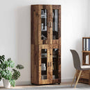 vidaXL Magasfiú polcokkal FLORIN Öreg fa 60 x 35 x 182 cm Faanyag