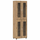 vidaXL Magasfiú FLORIN 60 x 35 x 182 cm Artisan tölgy Szerelt Fa