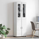 vidaXL Magasfiú polcokkal FLORIN Fehér 60 x 35 x 182 cm Faanyag