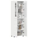 vidaXL Magasfiú polcokkal FLORIN Fehér 60 x 35 x 182 cm Faanyag