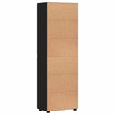 vidaXL Magasfiú FLORIN 60 x 35 x 182 cm Fekete Szerelt Fa