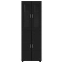 vidaXL Magasfiú FLORIN 60 x 35 x 182 cm Fekete Szerelt Fa