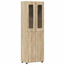 vidaXL Magasfiú FLORIN 60 x 35 x 182 cm Sonoma tölgy Szerelt Fa