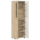 vidaXL Magasfiú FLORIN 60 x 35 x 182 cm Sonoma tölgy Szerelt Fa