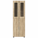 vidaXL Magasfiú FLORIN 60 x 35 x 182 cm Sonoma tölgy Szerelt Fa