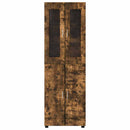 vidaXL Magasfiú ajtóval FLORIN Füstölt tölgy 60 x 35 x 182 cm Faanyag