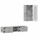 vidaXL TV szekrény garnitúra fiókkal FLORIN 3 pcs Beton Szürke Faanyag