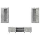 vidaXL TV szekrény garnitúra fiókkal FLORIN 3 pcs Beton Szürke Faanyag