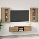 vidaXL TV szekrény garnitúra FLORIN 3 pcs Artisan tölgy Faanyag