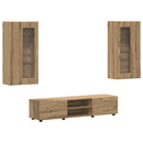 vidaXL TV szekrény garnitúra FLORIN 3 pcs Artisan tölgy Faanyag