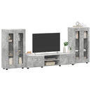 vidaXL TV szekrény garnitúra fiókkal FLORIN 3 pcs Beton Szürke Faanyag