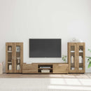 vidaXL TV szekrény garnitúra FLORIN 3 pcs Artisan tölgy Faanyag